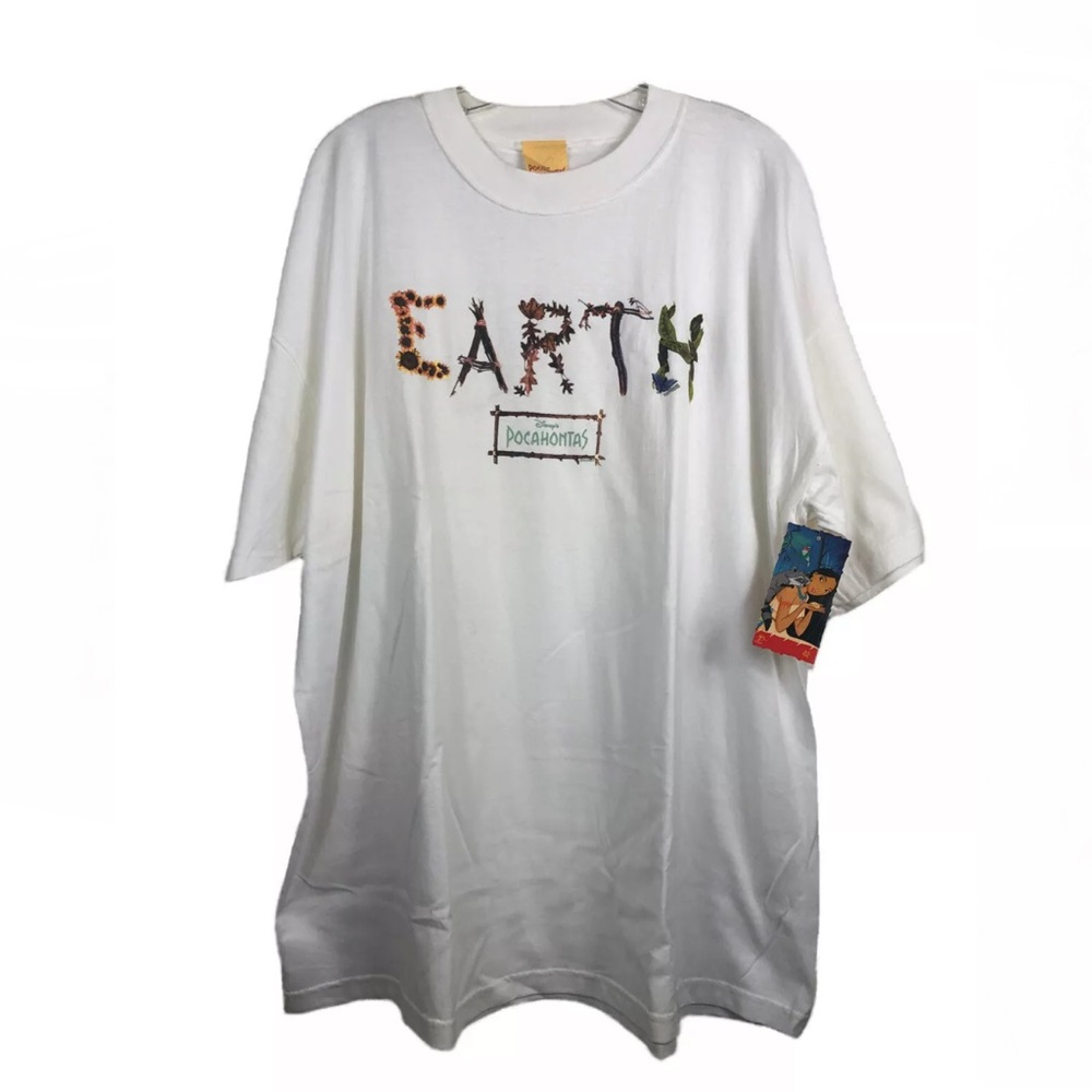 Pocahontas Vtg 90s Movie Promo T-Shirt Earth Disney Women’s 2XL 22W